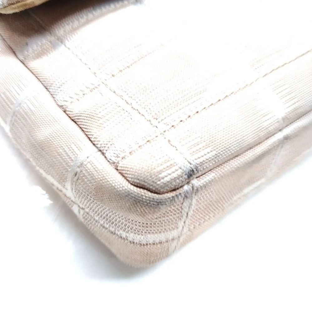 Chanel East West Canvas Shoulder Bag
